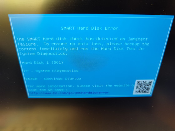 SMART Hard Disk Error