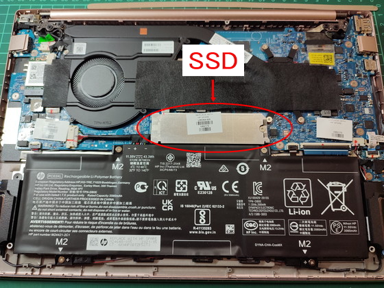 HP Pavilion AeroSSD